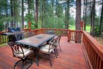Beautiful outdoor dinning in the pines