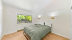 The second bedroom has a queen bed.