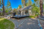 Outstanding deck and outdoor living room