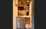 Studio kitchenette w/ microwave, mini-fridge and coffee maker