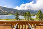 Spectacular lakefront and the High Sierra Mountains views at June Lake Interlaken.