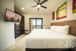 Guests bedroom 1 with balcony and ocean view 