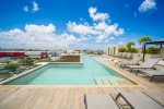 The Veranto community rooftop pool area