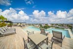 The Veranto community rooftop pool area