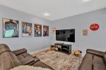Lower level den and game room