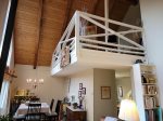 Office opens out over the great room on first floor