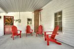 Additional Covered Seating Area on Front of House