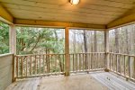 Private Covered Deck off Master Bedroom
