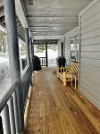 Side porch with BBQ and Smoker