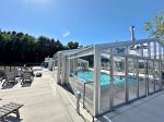 Association swimming pool and hot tub open year round for your use 