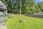 Grassy lawn area perfect for a game 