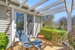 Small private deck just off the primary bedroom 