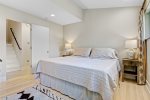 Primary king bedroom ensuite on the south west of the home overlooks the backyard and gardens