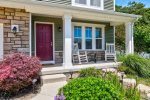 Front covered porch is great for watching the world go by 