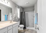 Primary bathroom ensuite with a walk-in shower 