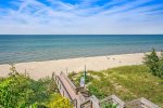 Lake Michigan beach is only a half mile away