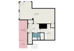 Lower level floor plan 