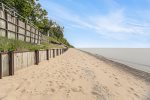 Private Lake Michigan beach 