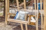 Enjoy a swing in the backyard 