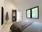 Upper level queen bedroom with a northern outlook 