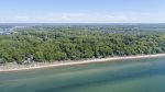 Lake Michigan at Douglas Beach is only a short walk away