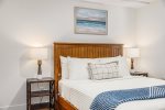 Main level queen bedroom also has an extra long twin trundle 