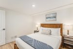 Main level queen bedroom also has an extra long twin trundle 
