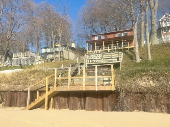 Mill Pond Realty Vacation Als Douglas Beach Cottage Douglas Beach Cottage From The Lake Amazing View Of Michigan