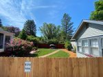 Fenced in yard is shared with Butler`s Landing