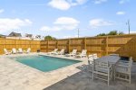 Heated pool and outdoor oasis