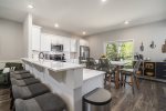 Bar Stool seating at the kitchen bar 