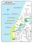 Map of the South Haven beaches 