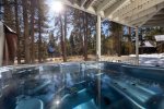 Private hot tub to relax after a day on the mountain. 