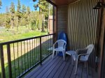 Condo deck with seating 
