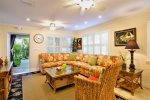 Custom Q Sleeper sofa with 5 memory foam for your comfort.  Central AC/heat and ceiling fans.