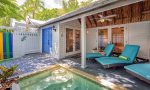Love Shack cocktail pool with privacy fence