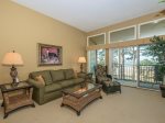 Off the main living area of 1839 Beachside Tennis is the spacious exteneded balcony