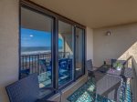 Spacious Balcony is Great for Dining Outdoors While Enjoying the Sounds of the Ocean at 2403 Island Club