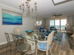 Dining Area with Ocean Views Seats Six at 2403 Island Club