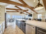 Four Floor Kitchenette with Full Size Fridge at 22 Bradley Circle