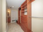Closet Space in Master Bathroom at 1848 Beachside Tennis