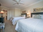 Guest Bedroom with Access to Hall Bath at 1848 Beachside Tennis