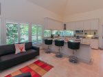 Kitchen at 3 Marsh Island Road in Sea Pines features a breakfast bar with seating for 3