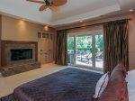 Master Bedroom 3 Marsh Island Road has access to the large deck and pool area