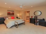 Downstairs Guest bedroom has a King bed at 3 Marsh Island in Sea Pines