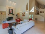 Living Area at 3 Marsh Island Road has cathedral ceilings and plenty of space for everyone