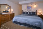King bed on main level can be converted to two twin beds upon request