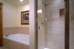 Take a Relaxing Bath or Quick Shower in the Master Bathroom