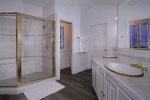 Master Bath with Oversized shower and Dual Vanities
