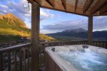 Hot Tub Overlooking Town